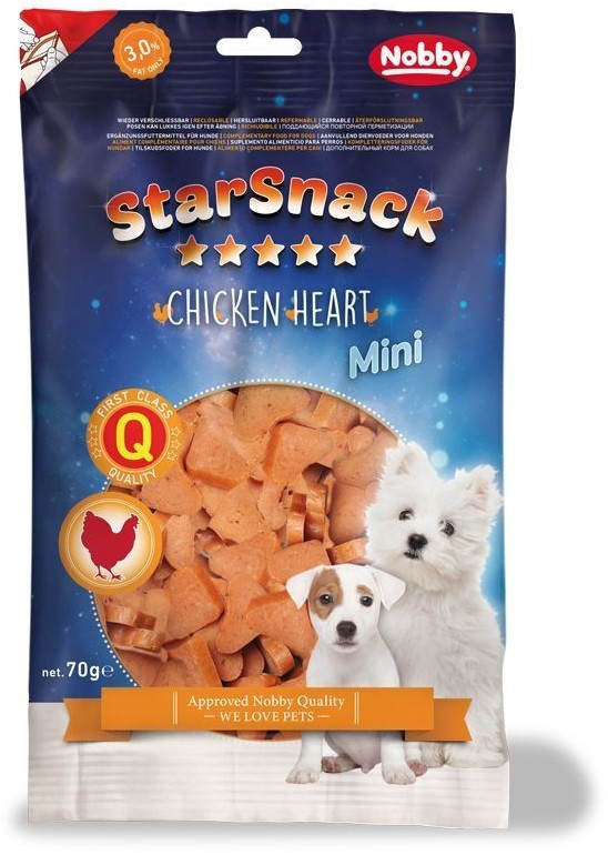 Nobby StarSnack Mini Chicken Heart 100g