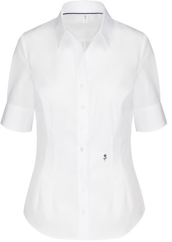 Seidensticker Non-iron Short sleeve Poplin Blouse (60.080614) white