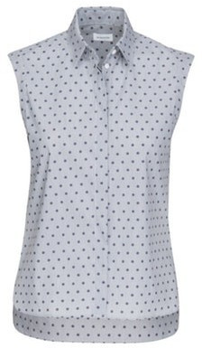 Seidensticker FASHION-Blouse O. Arm (60.129142) blau-weiß