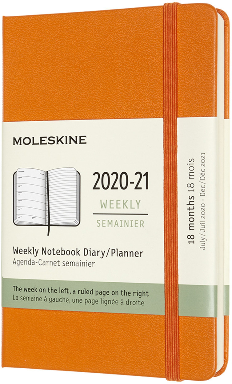 Moleskine 18 Months Weekly Note Calendar Hard Cover Pocket 2020/2021