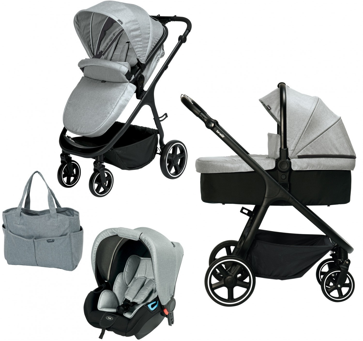 Brevi Trio Adon 026 Silver Grey