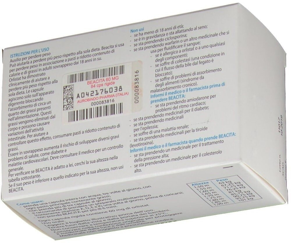Beacita 60 mg (84 cps) a € 19,50 Agosto 2022 Miglior prezzo su idealo