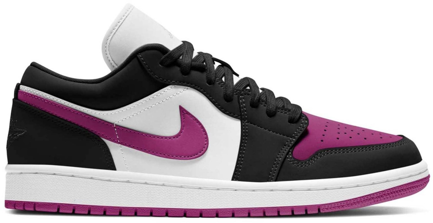 Womens Nike Air Jordan 1 Low - DC0774 600 - Siren Red Black White | eBay