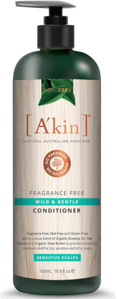 A'kin Mild & Gentle Fragrance Free Conditioner (500 ml)