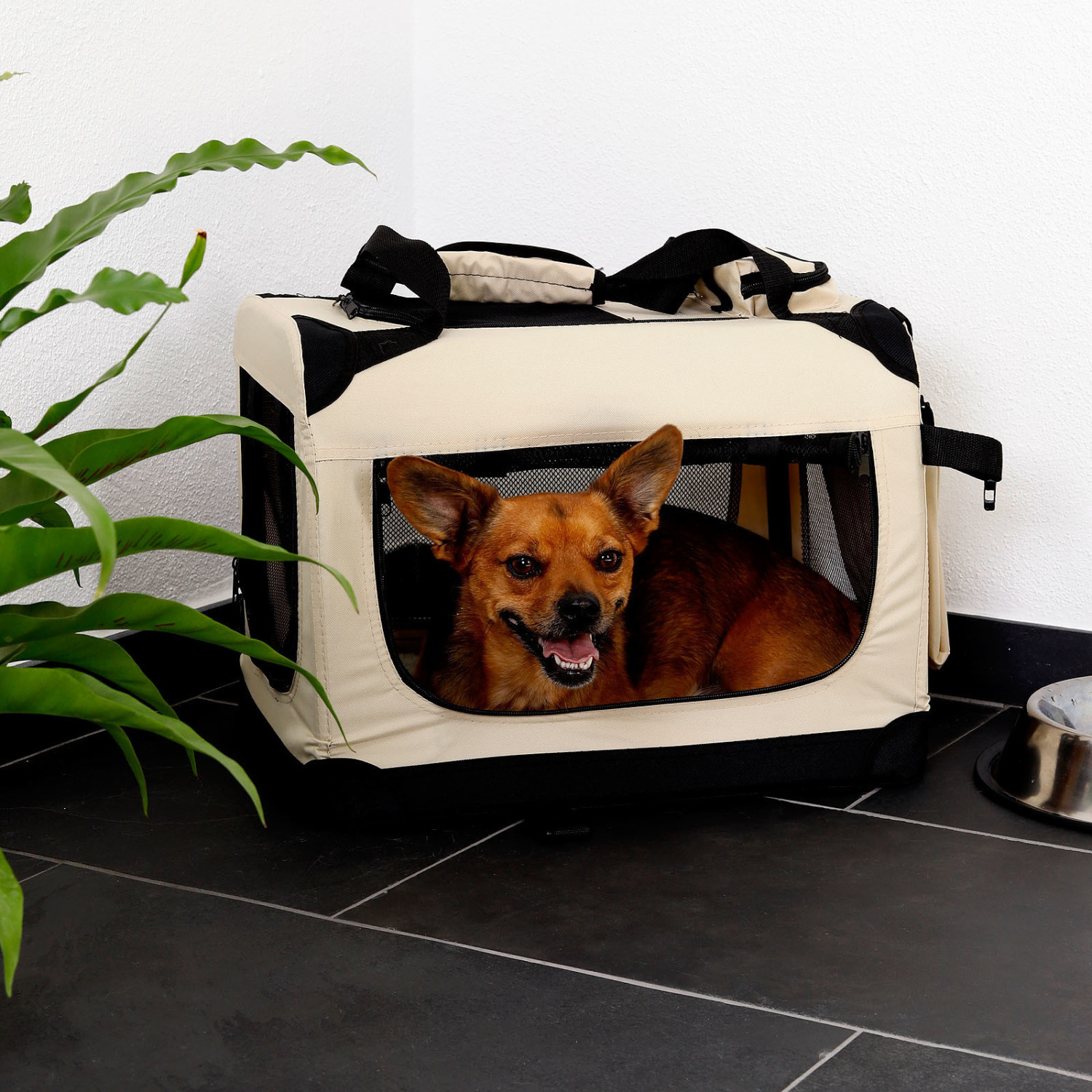 Dibea Caisse de transport pour chien S beige Dibea Caisse de transport pour chien S beige