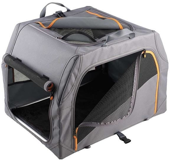 HUNTER Caisse de transport pour chien S 61 x 46 x 43 cm Charcoal/Orange HUNTER Caisse de transport pour chien S 61 x 46 x 43 cm Charcoal/Orange