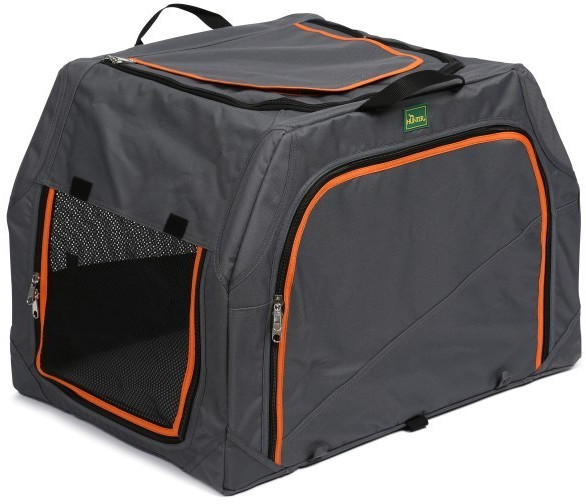 HUNTER Caisse de transport pour chien S 61 x 46 x 43 cm Charcoal/Orange HUNTER Caisse de transport pour chien S 61 x 46 x 43 cm Charcoal/Orange