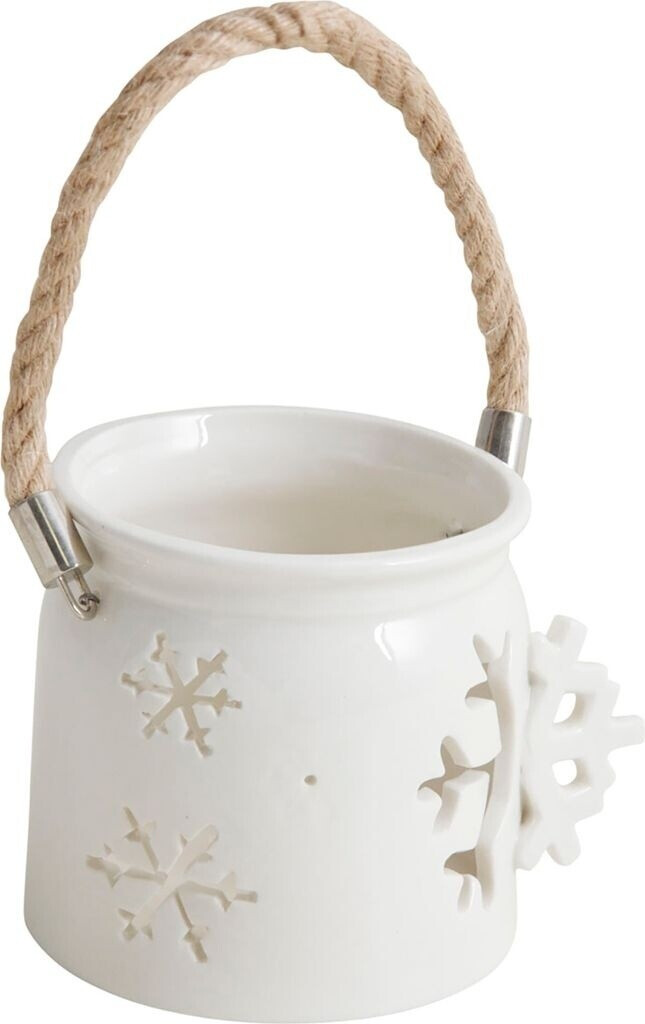 Aubry Gaspard Photophore flocon de neige blanc