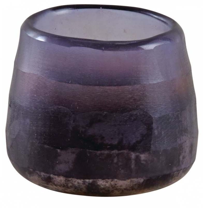 Aubry Gaspard Photophore verre teinté violet