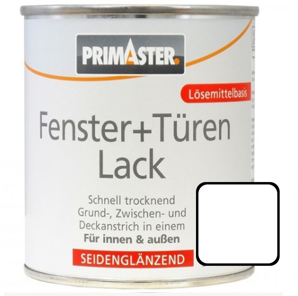 PRIMASTER Fenster und Türenlack 375 ml weiß