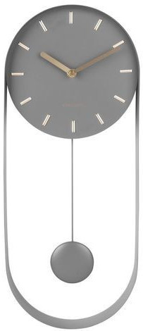 Karlsson Horloge murale charm à balancier gris