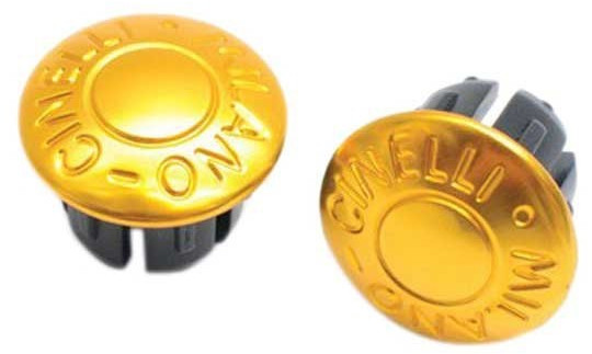 Cinelli End Plugs -milano Anod.yellow-2pr One Size Yellow