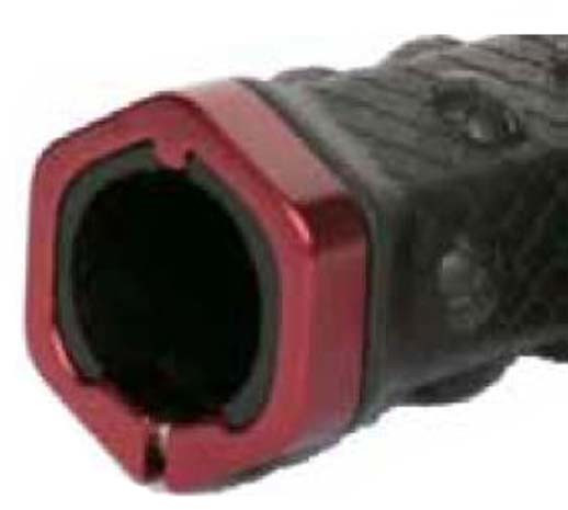 Rymebikes Lock Grip Hexagonal 130 mm Red