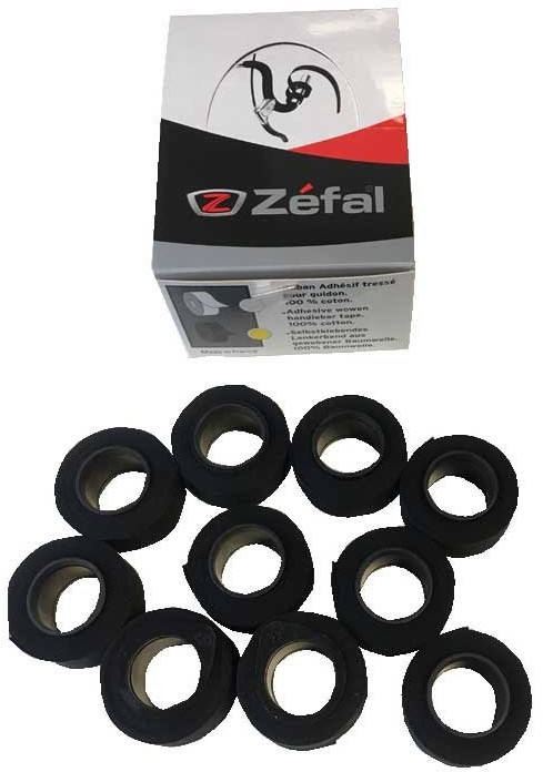 Zéfal Handlebar Tape Cotton 2.75 Meters X 10 Units One Size Black
