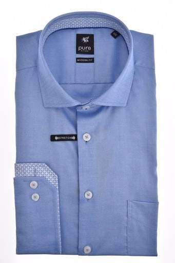 Pure City Shirt Black Longsleeve (4025-418) blue