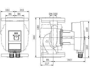 Wilo Wilo Yonos MAXO plus 100/0,5-12 PN6 (360 mm)