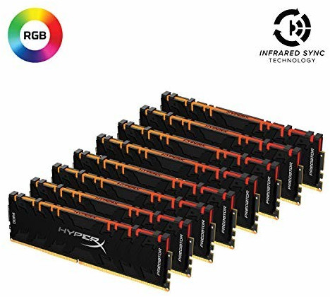 HyperX Predator RGB 256GB Kit DDR4-3200 CL19 (HX432C16PB3AK8/256)