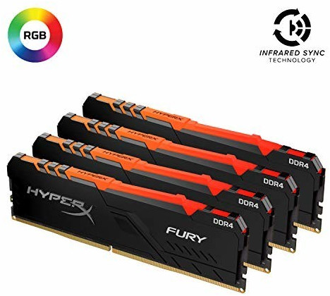 HyperX Fury RGB 128GB Kit DDR4-2400 CL15 (HX424C15FB3AK4/128)