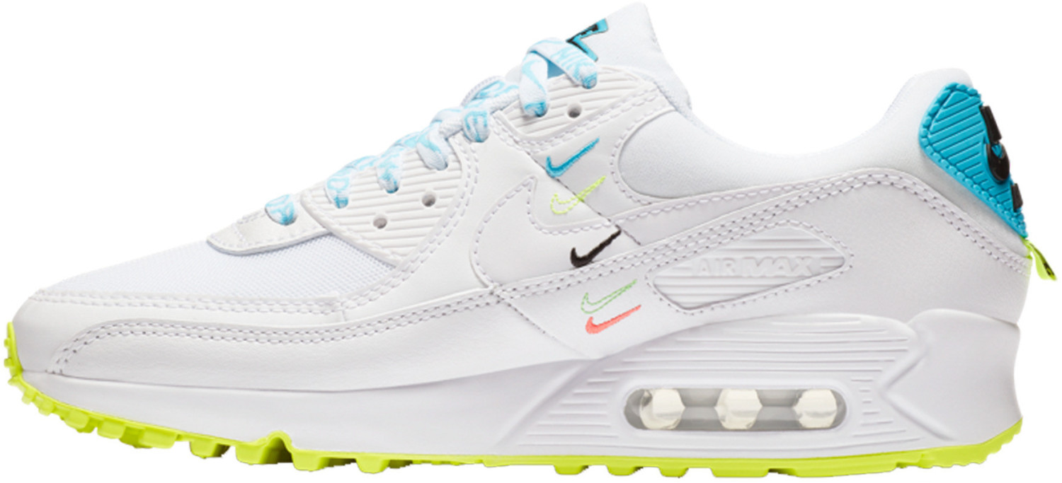 air max 95 trainers white blue fury volt black