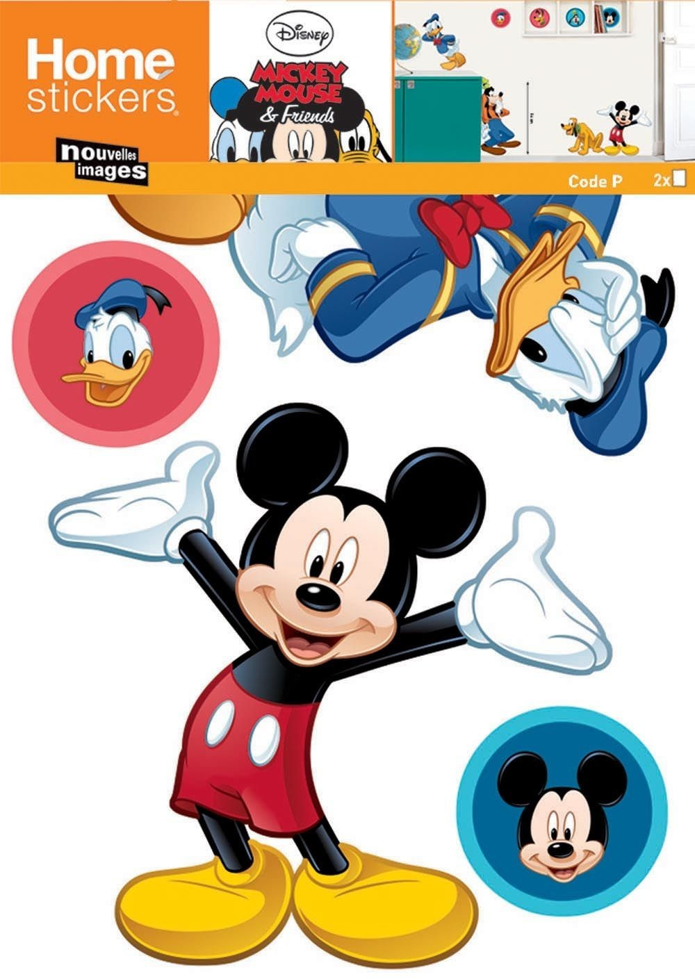 Nouvelles Images Sticker Mickey et 3 copains