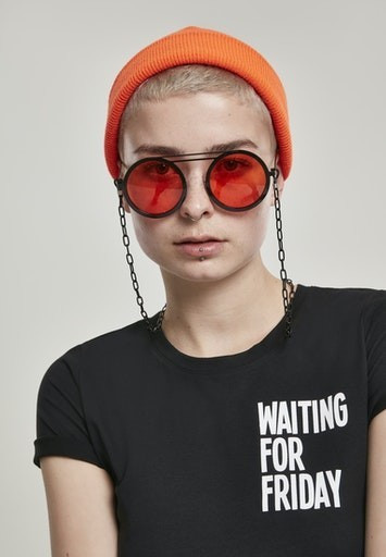Urban Classics 104 Chain Sunglasses (TB2570-00739-0050) blk/orange