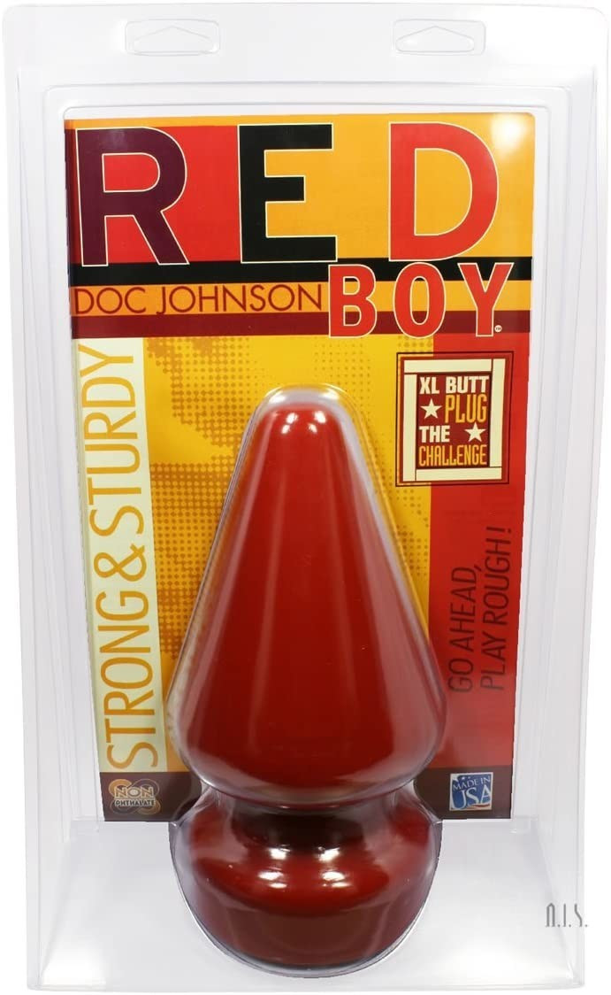 Plug Anal Doc Johnson Boy Small - Rouge, Neuf Sous Blister