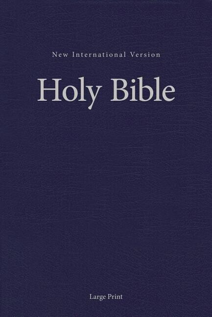 NIV, Pew and Worship Bible, Large Print, Hardcover, Blue, Comfort Print (Bible Niv) (ISBN:9780310446323)