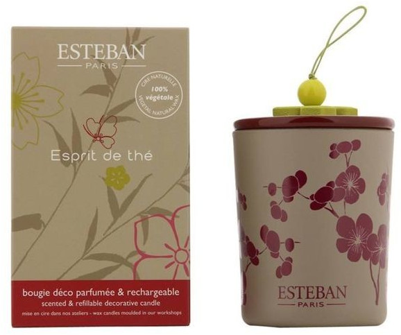 Estéban Bougie déco parfumée rechargeable esprit de thé