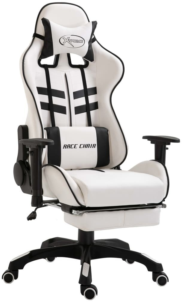 VidaXL Gaming chair with footrest