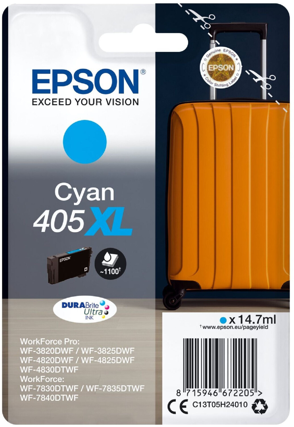 Epson 405XL Cyan (C13T05H24010)