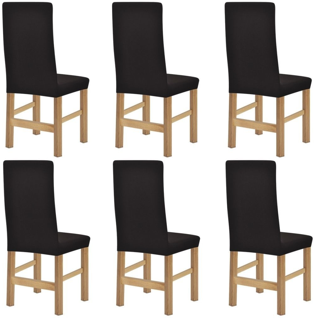 VidaXL Housses de chaises extensibles 6 pièces marron