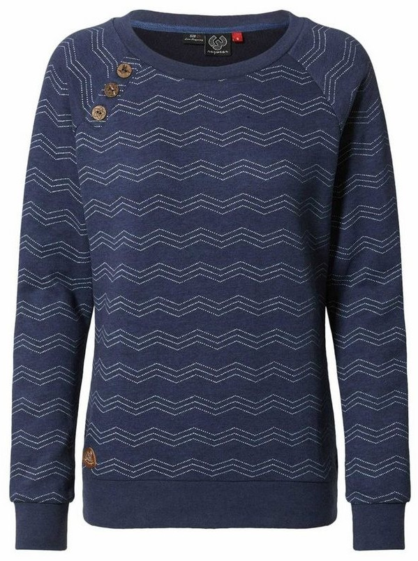 Ragwear Daria Zig Zag Sweatshirt navy (2021-30005-2028)