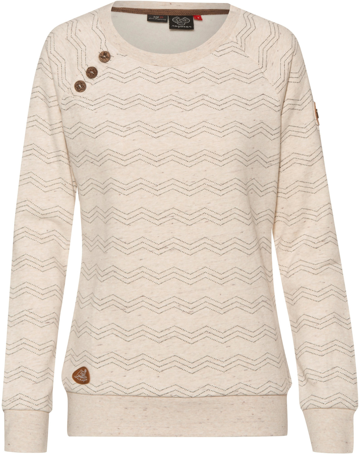 Ragwear Daria Zig Zag Sweatshirt beige (2021-30005-6000)