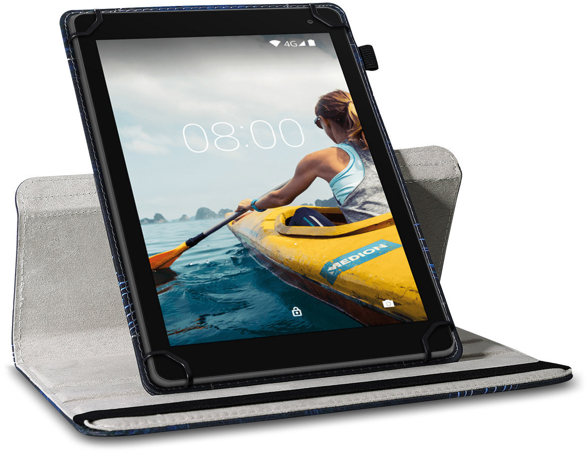 NAUC Tablet-Hülle Für Medion Lifetab – 360° Drehbar, Mit Standfunktion