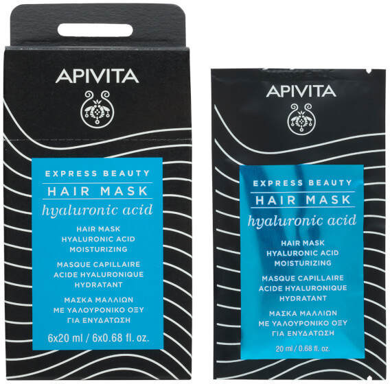 Apivita Express Moisturizing Hair Mask Hyaluronic Acid (20 ml)