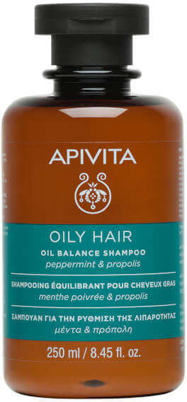 Apivita Holistic Hair Care Oil Balance Shampoo - Peppermint & Propolis (250 ml)