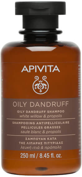 Apivita Holistic Hair Care Oily Dandruff Shampoo - White Willow & Propolis (250 ml)