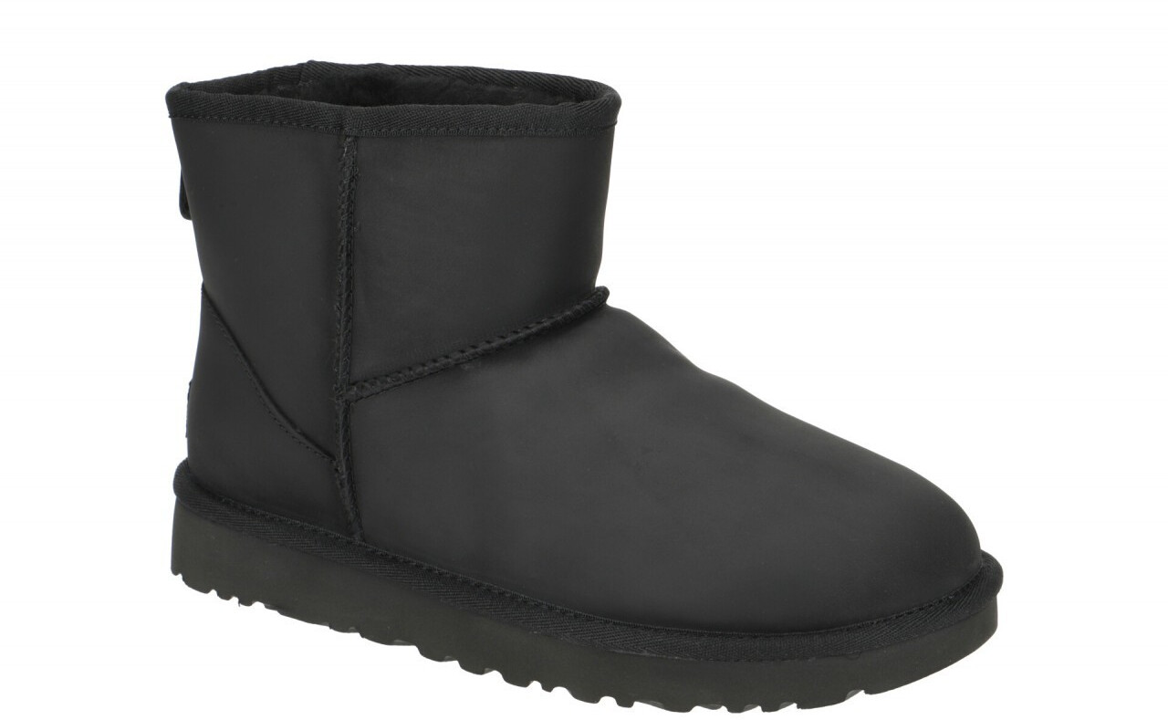 ugg classic mini leather noir