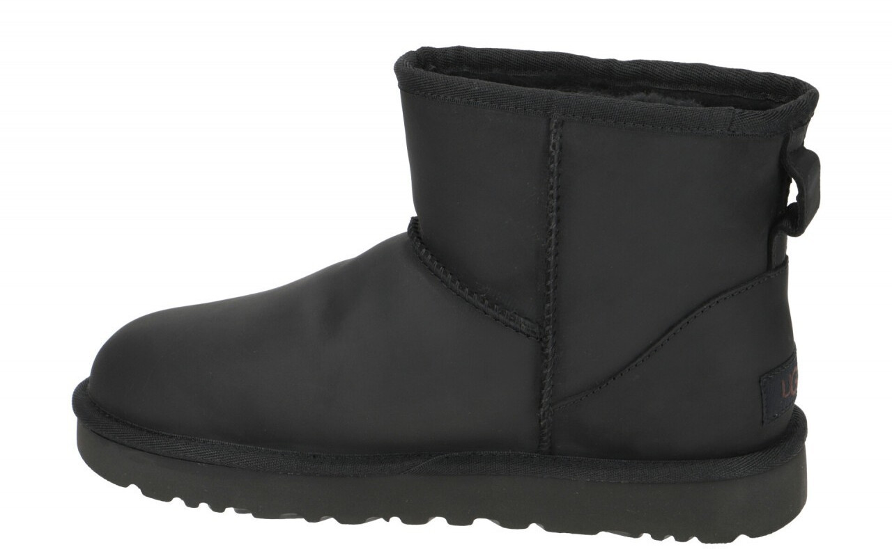 ugg classic mini leather black