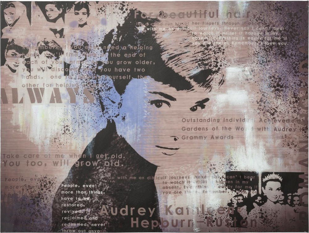 Kokoon Design Toile imprimée Audrey Hepburn
