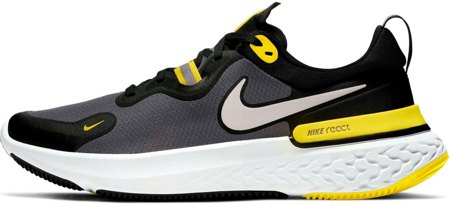 nike react miler black yellow
