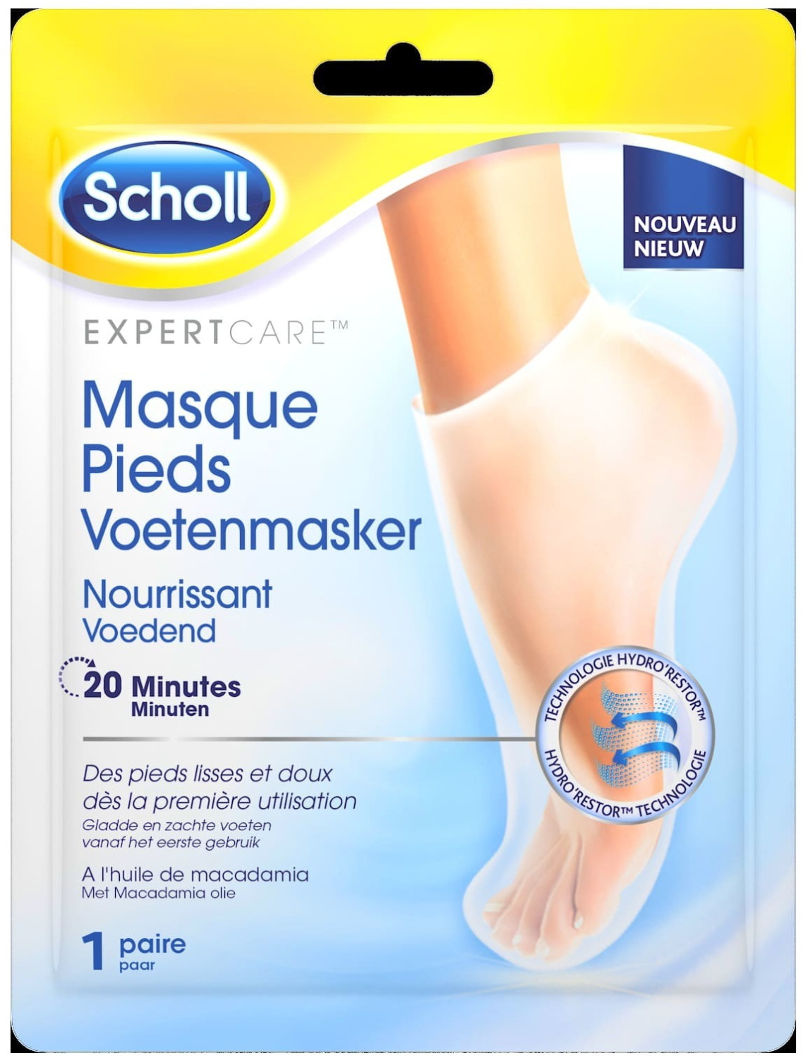 Scholl Masque pieds nourrissant (1 paire)