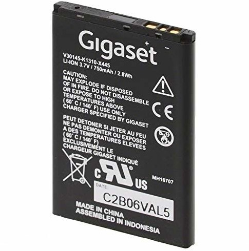 Batterie adaptée pour Siemens Gigaset V30145-K1310K-X444, V30145-K1310-X445, Gigaset SL785, Siemens, Batteries pour téléphones DECT, Batteries