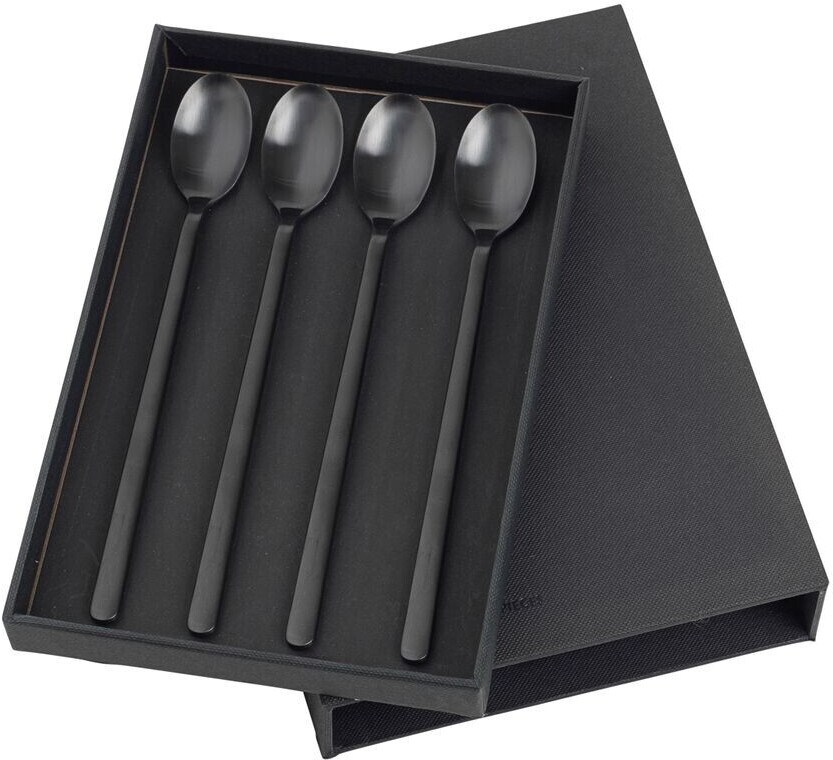 Broste Copenhagen Hune Latte Macchiato Spoon titanium matt black (4 pcs)