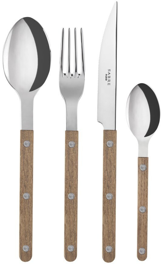 Sabre Paris Bistrot Cutlery Set 24 pcs Teak Wood