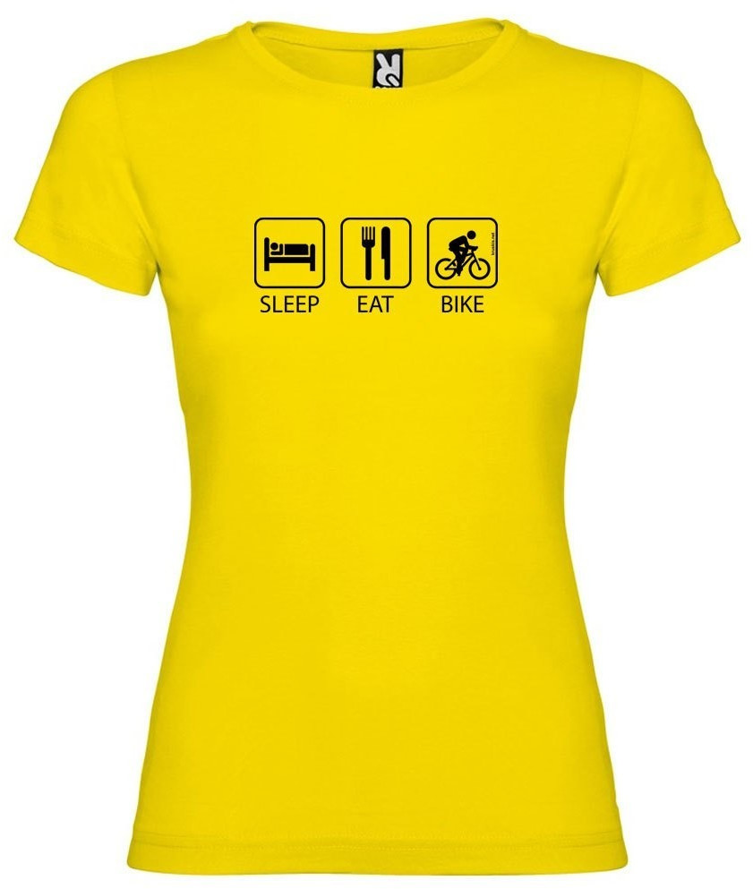 Kruskis Sleep Eat And Bike Yellow