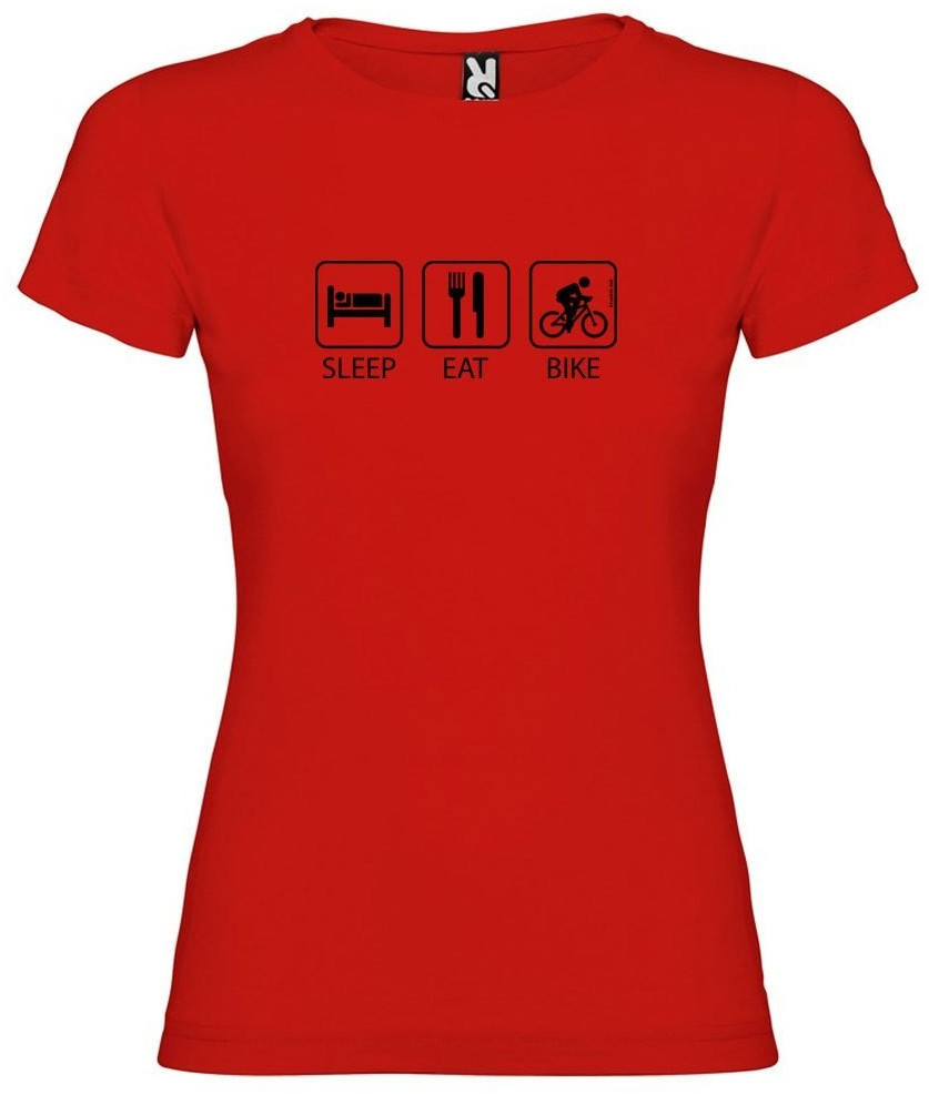 Kruskis Sleep Eat And Bike Red