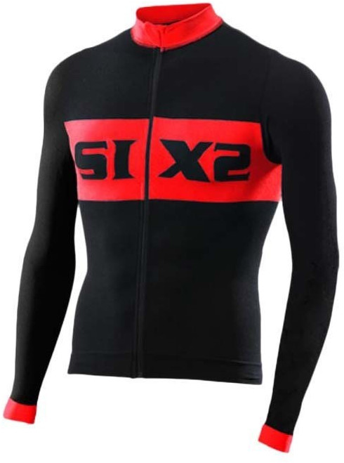 SIX2 Luxury Ls Bike Jersey Black / Red