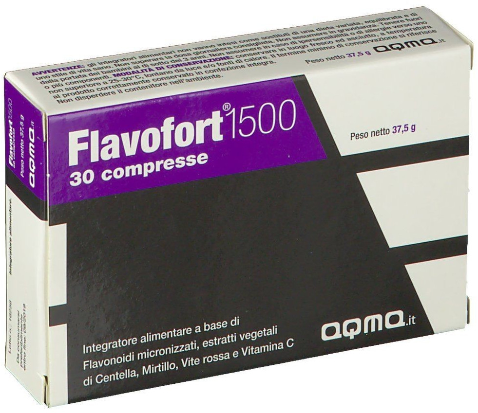 MERQURIO Pharma S.r.l. Flavofort 1500 (30 cpr.) a € 13,40 (oggi)