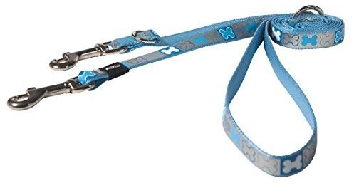 Rogz Reflecto Adjustable Dog Lead Blue 180cm x 16 mm